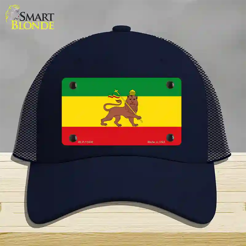 Ethiopia Flag Novelty License Plate Hat Tag Mesh / Navy