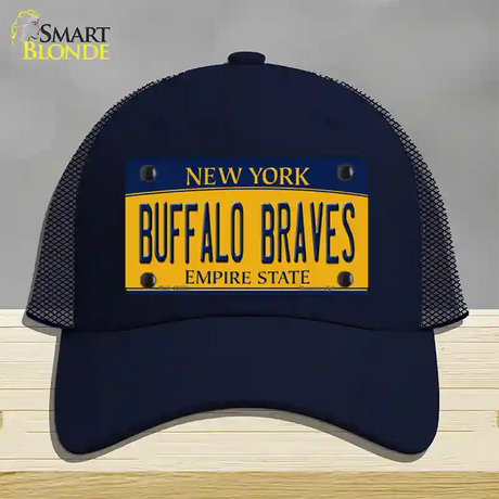 Buffalo Braves New York Novelty License Plate Hat Tag Mesh / Navy