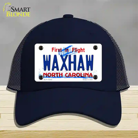 Waxhaw North Carolina Novelty License Plate Hat Tag Mesh / Navy