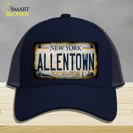 Allentown Excelsior New York Rusty Novelty License Plate Hat Tag Mesh / Navy