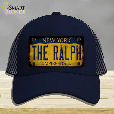 The Ralph New York Rusty Novelty License Plate Hat Tag Mesh / Navy