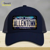 Allentown NY Blue Rusty Novelty License Plate Hat Tag Mesh / Navy