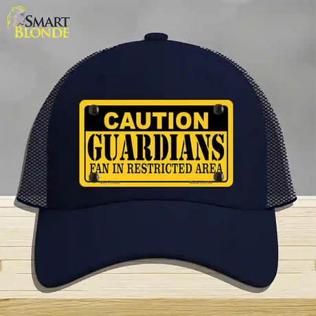 Caution Guardians Novelty License Plate Hat Tag Mesh / Navy