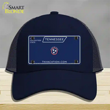 Blank Tennessee Blue Novelty License Plate Hat Tag Mesh / Navy