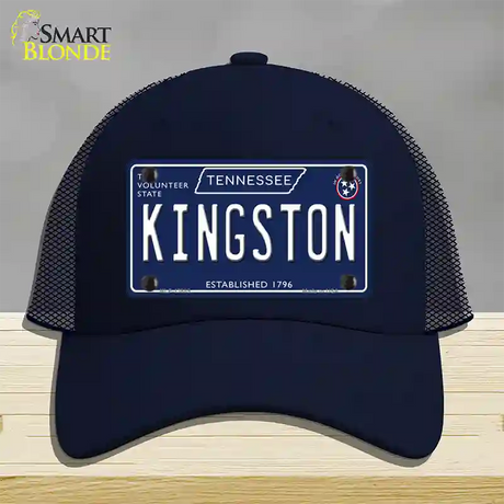 Kingston Tennessee Blue Novelty License Plate Hat Tag Mesh / Navy