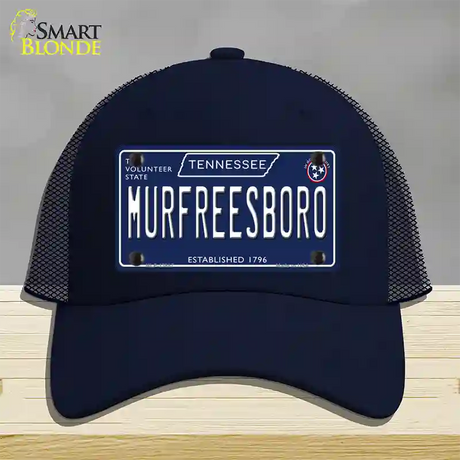 Murfreesboro Tennessee Blue Novelty License Plate Hat Tag Mesh / Navy