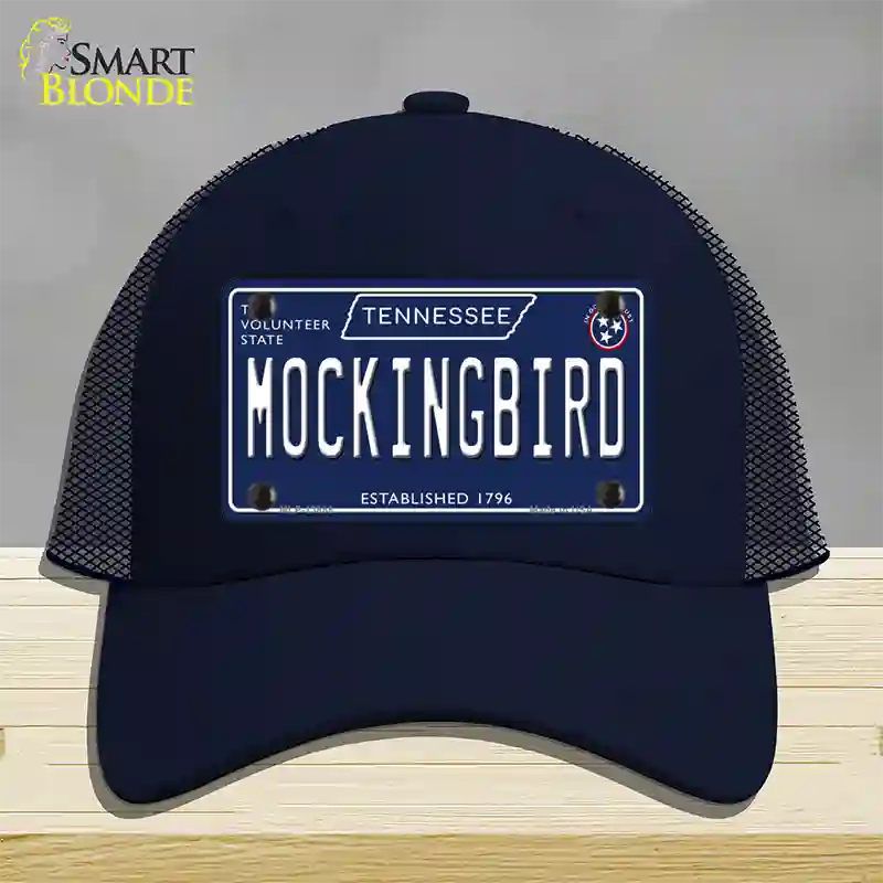 Mockingbird Tennessee Blue Novelty License Plate Hat Tag Mesh / Navy