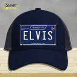 Elvis Tennessee Blue Novelty License Plate Hat Tag Mesh / Navy