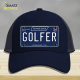 Golfer Tennessee Blue Novelty License Plate Hat Tag Mesh / Navy