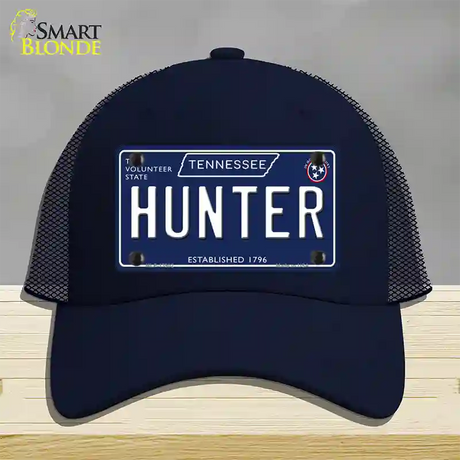 Hunter Tennessee Blue Novelty License Plate Hat Tag Mesh / Navy