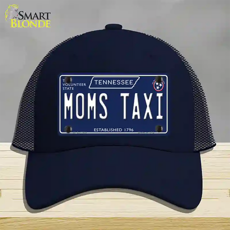 Moms Taxi Tennessee Blue Novelty License Plate Hat Tag Mesh / Navy