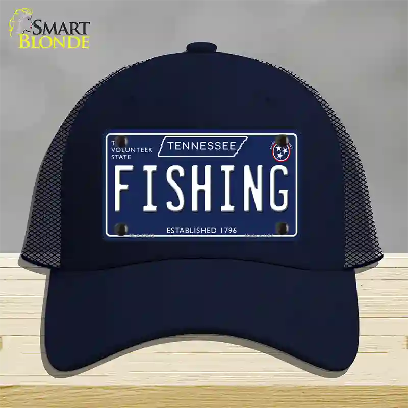 Fishing Tennessee Blue Novelty License Plate Hat Tag Mesh / Navy