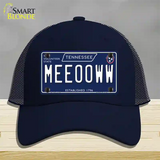 Meeooww Tennessee Blue Novelty License Plate Hat Tag Mesh / Navy