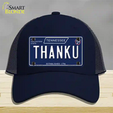 Thank U Tennessee Blue Novelty License Plate Hat Tag Mesh / Navy