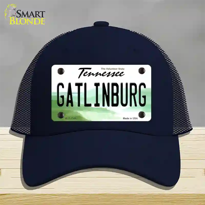 Gatlinburg Tennessee Novelty License Plate Hat Tag Mesh / Navy