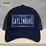 Gatlinburg Tennessee Blue Novelty License Plate Hat Tag Mesh / Navy