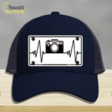 Photography Heart Beat Novelty License Plate Hat Tag Mesh / Navy