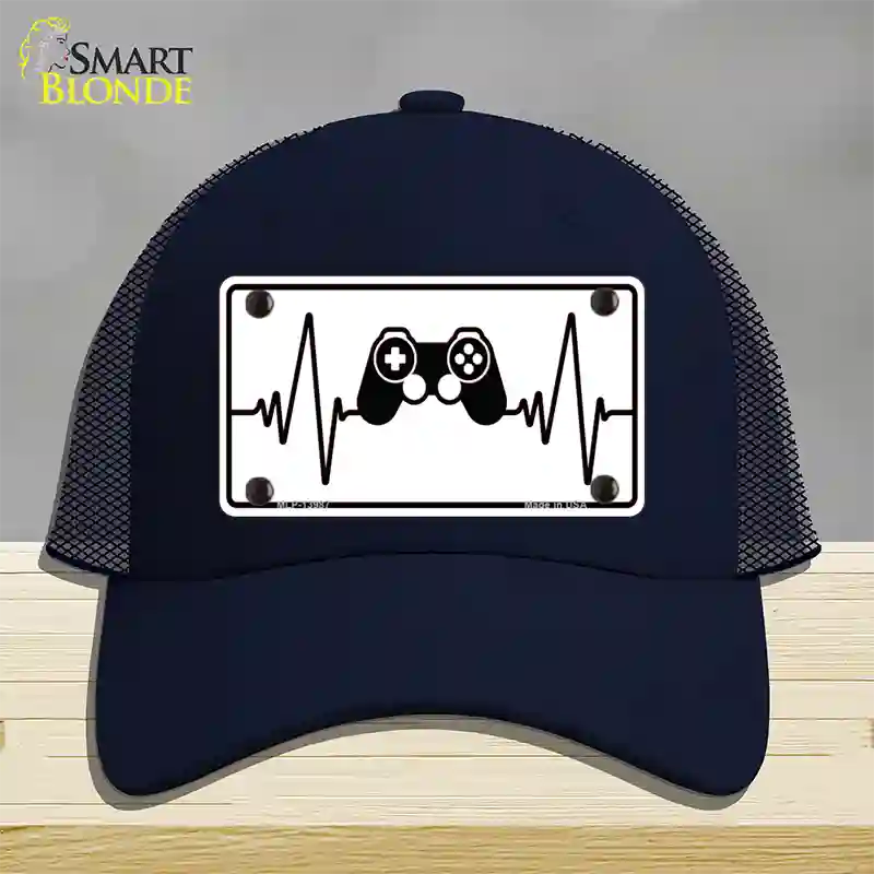 Video Games Heart Beat Novelty License Plate Hat Tag Mesh / Navy