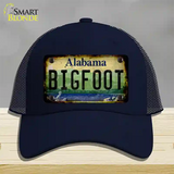 Bigfoot Alabama Novelty License Plate Hat Tag Mesh / Navy