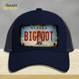 Bigfoot Alaska Novelty License Plate Hat Tag Mesh / Navy