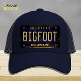 Bigfoot Delaware Novelty License Plate Hat Tag Mesh / Navy