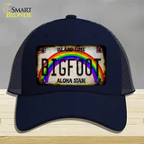 Bigfoot Hawaii Novelty License Plate Hat Tag Mesh / Navy