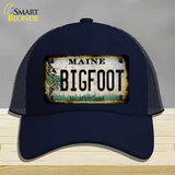 Bigfoot Maine Novelty License Plate Hat Tag Mesh / Navy