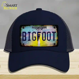 Bigfoot Mississippi Novelty License Plate Hat Tag Mesh / Navy