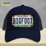 Bigfoot Rhode Island Novelty License Plate Hat Tag Mesh / Navy