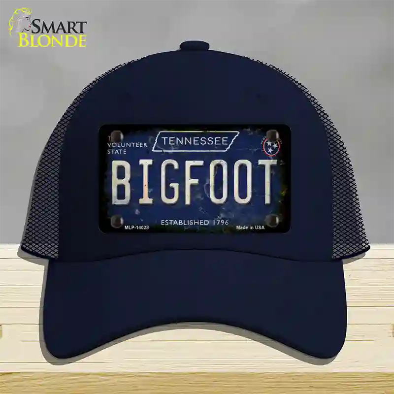 Bigfoot Tennessee Novelty License Plate Hat Tag Mesh / Navy