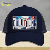 Duluth MN Strip Art Novelty License Plate Hat Tag Mesh / Navy