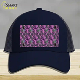 Purple Vortex Novelty License Plate Hat Mesh / Navy