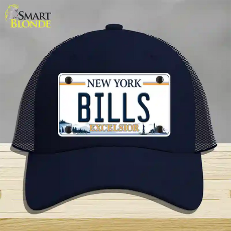 Bills New York Excelsior Novelty License Plate Hat Mesh / Navy