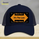 Move Over Its The Law Novelty License Plate Hat Mesh / Navy