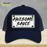 Awesome Sauce Novelty License Plate Hat Mesh / Navy