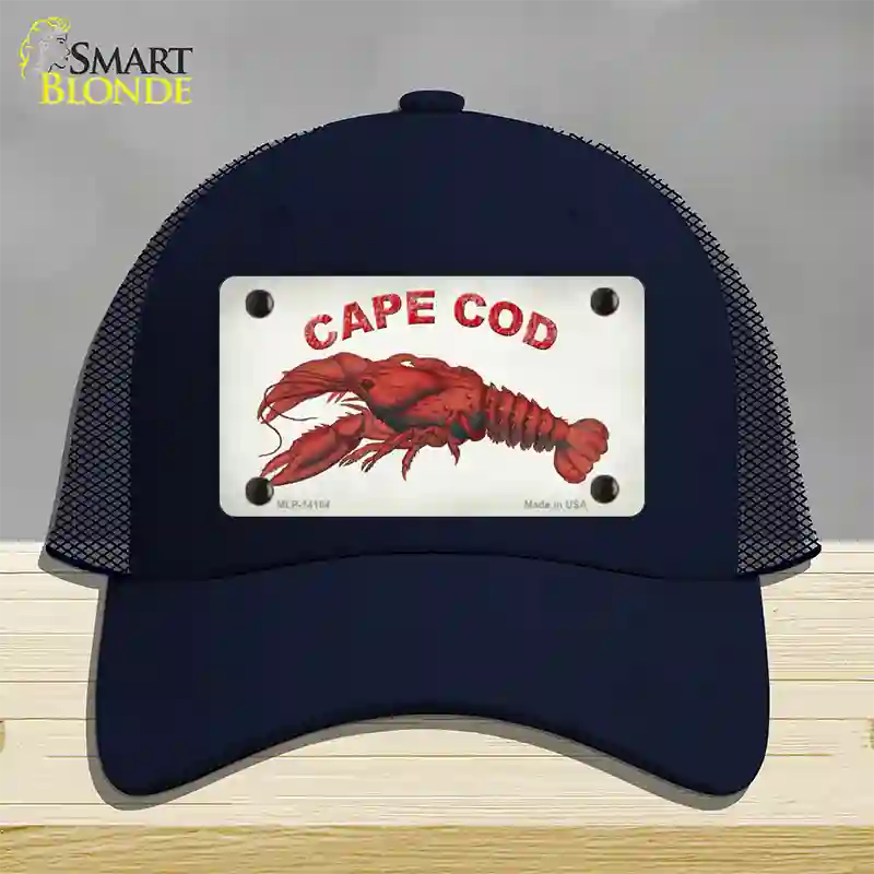 Cape Cod Lobster Novelty License Plate Hat Mesh / Navy