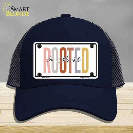 Rooted In Christ Novelty License Plate Hat HAT-MLP-14481