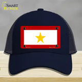 Gold Star Mother One Novelty License Plate Hat Mesh / Navy