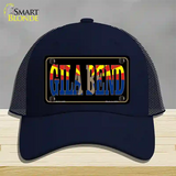 Gila Bend Arizona State Flag Novelty License Plate Hat Mesh / Navy