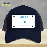 Ontario Canada Novelty License Plate Hat Mesh / Navy