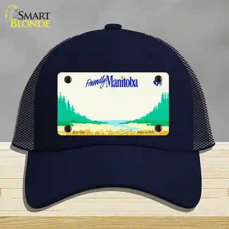 Manitoba Novelty License Plate Hat Mesh / Navy