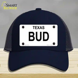 BUD Novelty License Plate Hat Mesh / Navy