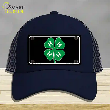 4-H Novelty License Plate Hat Mesh / Navy