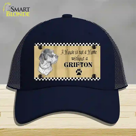 Pencil Sketch Grifton Novelty License Plate Hat Mesh / Navy