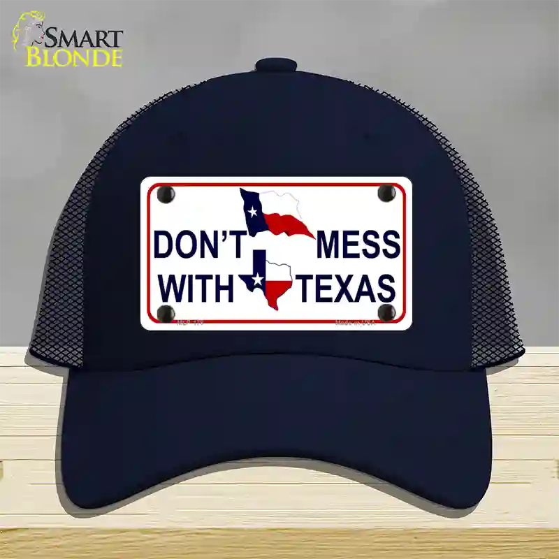 Dont Mess With Texas Novelty License Plate Hat Mesh / Navy