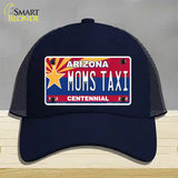 Arizona Centennial Moms Taxi Novelty License Plate Hat Mesh / Navy