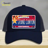 Arizona Centennial Grand Canyon Novelty License Plate Hat Mesh / Navy