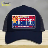 Arizona Centennial Retired Novelty License Plate Hat Mesh / Navy