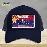 Arizona Centennial Charge Novelty License Plate Hat Mesh / Navy