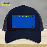 California Blue State Novelty License Plate Hat Mesh / Navy